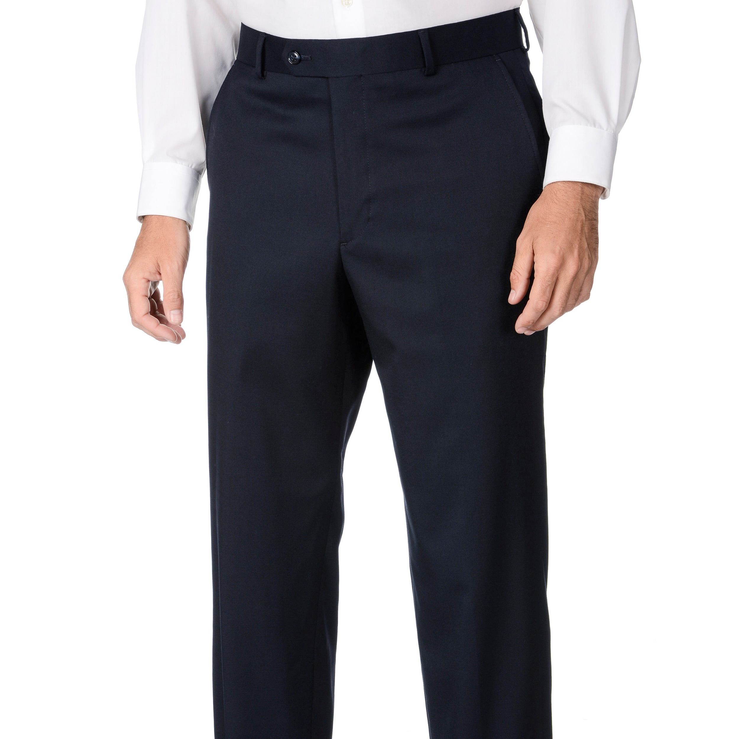 Palm Beach Executive Navy Pleat FlexFit Dress Pants Big And Tall